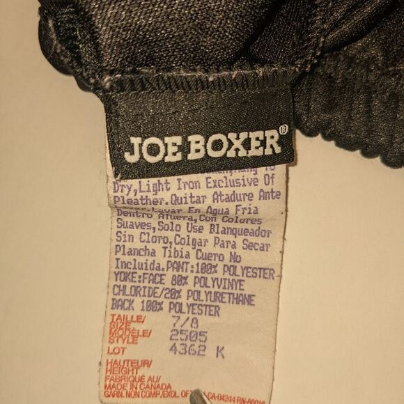 🤩 Joe Boxer vintage black flare pants size 7/8 🤩 2 for $20 - Picture 3 of 5